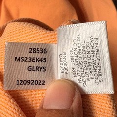 Peter Millar Crown Sport Peach Orange National Logo Performance Hoodie M