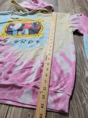 Friends Hoodie Mens Medium Tie Dye Pullover TV Show Graphic Sweatshirt