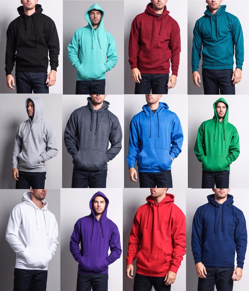 Men’s Premium Heavyweight Sweatshirt Pullover Hoodie Sweater Unisex-13101