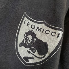 Leomicci Hoodie Mens XL runs Small Black Athletic Athleisure Gym Workout Jumper
