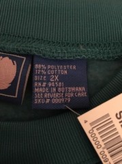 Vintage NWT Southern Expressions Teal Crewneck Sweatshirt 2XL 88/12 Soft Blank
