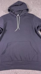 Bella + Canvas 3719 Unisex Sponge Fleece Pullover Hoodie Sweatshirt Large Black