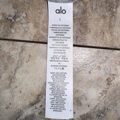 Alo Yoga Accolade Full Zip Hoodie Athletic Heather Grey Sweatshirt NWT Large
