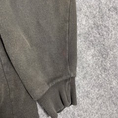 Vintage Dickies Faded Full Zip Hoodie Mens L Black Thermal Lined Waffle Workwear