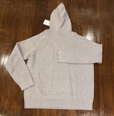 Collars & Co Double Knit Premium Cotton Hoodie Gray Men’s L $104 New Pullover