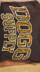 Dogg Supply, Snoop Dogg Mens Brown Orange Paisley Logo Hoodie Sweatshirt Large