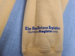 RAGBRAI Hoodie Sweatshirt Mens Large Yellow Annual Cycling Event Vintage 90s