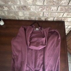 Ariat Rebar Burgundy 1/4 Zip Pullover Hoodie Fleece Pockets M Regular