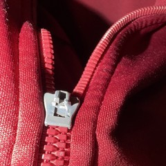 PUMA Men’s Red Fleece Full Zip Hooded Hoodie w/ Pockets Size L