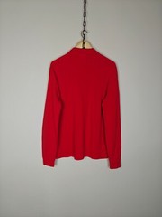 Lacoste Basic Long Sleeve Pullover Logo Red size L
