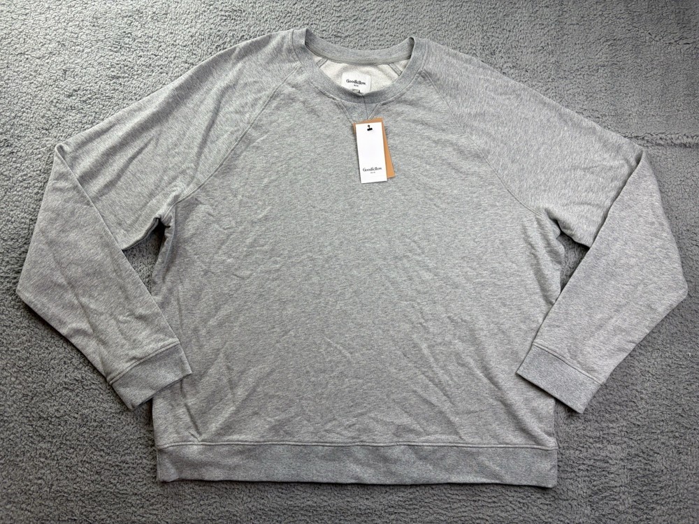 Goodfellow & Co. Mens XXL Gray Vintage French Terry Crewneck Sweatshirt