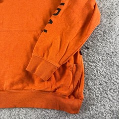 Municipal Sport Utility Gear Orange Hoodie Mens Large Cotton Rayon Sweatshirt