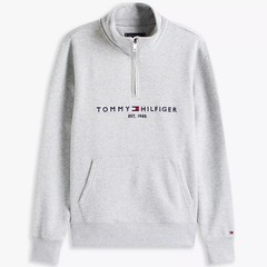 Tommy Hilfiger Men’s Regular Fit Embroidered Tommy Logo Quarter-Zip Sweatshirt