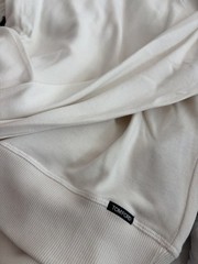**Tom Ford Luxury Men’s Modal Sweatshirt – Beige White – Size 46 IT – New**