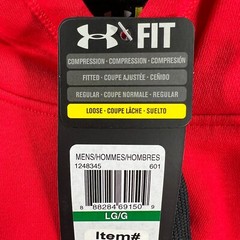 Under Armour Hoodie Sweatshirt Mens Large Red Long Sleeve All Seasons Gear New
