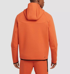 Nike Tech Fleece Windrunner Hoodie Coral Orange Black HV0949-846 Mens 🍊NEW