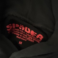 Black hoodie Men’s Black Pullover Hoodie M Regular Fit Web Graphic Print