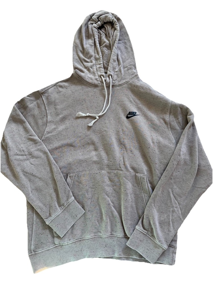Nike Brown Speckled Hooded Pullover Sweatshirt Size Medium Sustainable