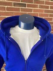 vtg 70s-80s Pine Grove Zip Up Thermal Lined Boxy unisex Hoodie Sweatshirt