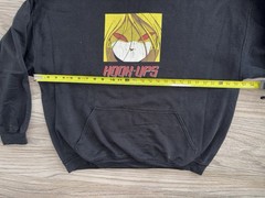 Hook-Ups Red Eyes Anime Black Hoodie Mens (2XL) Streetwear Skate Jeremy Klein