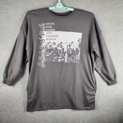 Friends Tunic Sweatshirt Adult S Gray Crewneck Side Pockets Warner Bros TV Show