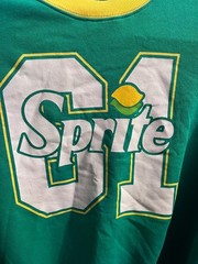 Sprite Sweatshirt Green and Yellow Unisex US Size S