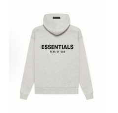 Essentials Hoodie ‘Light Oatmeal’ Loose Drop Shoulder Fall Winter 100% AUTHENTIC