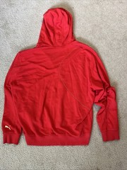 PUMA Men’s Full Zip Hoodie Large Red Long Sleeve Pockets