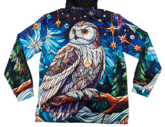AMIALA Winter Owl Hooded Sweatshirt, 3D Unisex Hoodie S M L XL 2XL