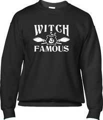 Witch Famous Funny Halloween October Costume Party Humor Fall Mens Sweatshirt