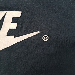 NIKE CENTER LOGO SIZE L-XL MENS COTTON PULLOVER JUMPER SWEATSHIRT VINTAGE Y2K