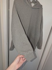 Fear Of God Essentials Relaxed Hoodie Mens Size L Dark Oatmeal Gray Oversized