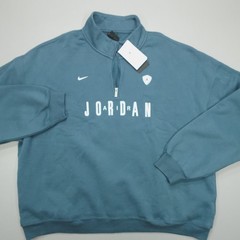 Jordan Men’s Oversized Quarter-Zip Pullover Blue Size XXL IF1816-464