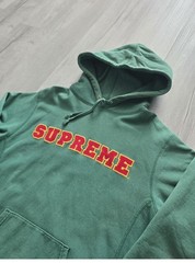 Supreme Green Cord Collegiate Hoodie SS18 size medium
