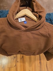 Yeezy X GAP Engineered by Balenciaga Double Layer Hoodie Light Brown Size Small