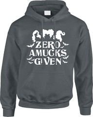 Zero Amucks Witches Halloween Costume Party Funny Sanderson Saying Mens Hoodie