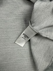 Rhone Luxe Knit Hoodie XL Short Sleeve Sweatshirt Heather Gray Men’s