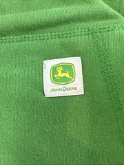 John Deere Hoodie Men’s Quarter Zip Heavyweight Sweatshirt Green Size Small NWT