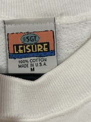 Vintage 90s SGT. Leisure Maui Fish Crewneck White Medium