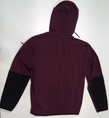 MTA Sport Pullover Hoodie Men’s Medium Maroon Burgundy Drawstring Sweatshirt