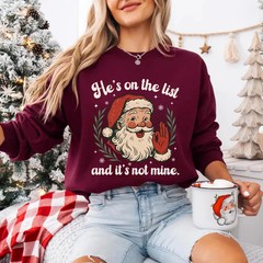Funny Christmas Santa Retro Sweatshirt Holiday Apparel Gift