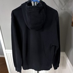 Nike Men’s Black Pullover Hoodie Drawstring Hood Front Pocket Logo Size M