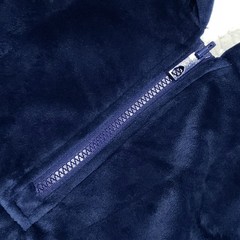 The Comfy Wearable Blanket Hoodie Mens One Size Navy Blue Sherpa Lined Zip Up