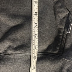 PRO CLUB Mens Dark Gray Hoodie Sweatshirt Pullover Heavy Size Large