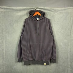 Nike BRS Air Force 1 Hoodie Mens Size Large Loose Fit Striped Faded RARE