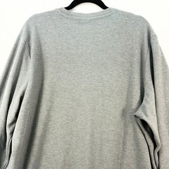 Puma Mens XXL Gray Ribbed Crewneck Sweatshirt Long Sleeve Cat Logo 892219-02