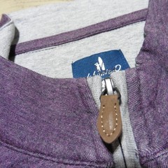 JOHNNIE-O Mens L LARGE SULLY PULLOVER 1/4 ZIP ROYAL PLUM PURPLE GOLF SWEATSHIRT
