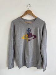 Vivienne Westwood Classic Sweatshirt XS Grey Anglomania Heritage Orb Jumper