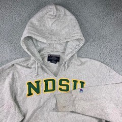 Vtg Champion Hoodie Men M NDSU Bison Reverse Weave Collegiate Grunge Thrashed