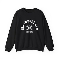 IRONWORKS GYM LONDON Sweatshirt Powerlifting Bodybuilding Shirt Weight Training